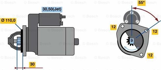 BOSCH 0 001 218 822 - Стартер autozip.com.ua