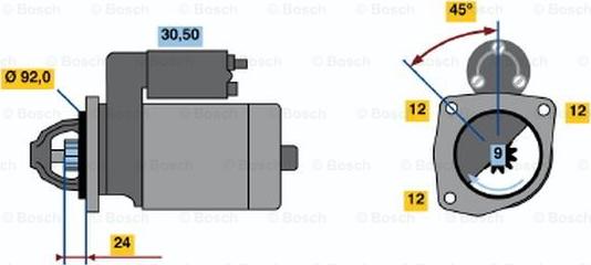 BOSCH 0 001 218 768 - Стартер autozip.com.ua