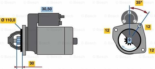 BOSCH 0 001 218 767 - Стартер autozip.com.ua