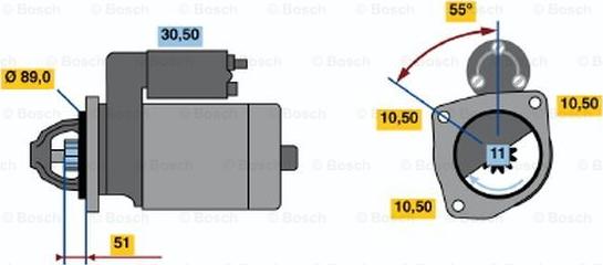 BOSCH 0 001 230 002 - Стартер autozip.com.ua