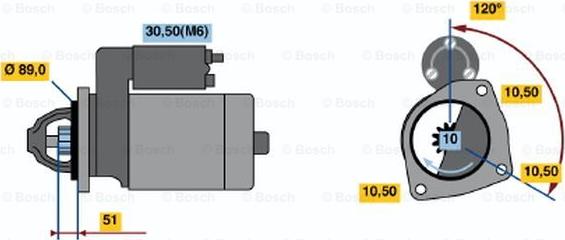 BOSCH 0 001 231 039 - Стартер autozip.com.ua