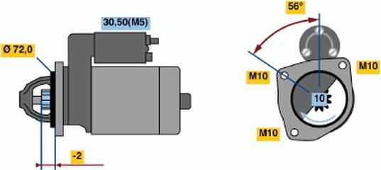 BOSCH 0 001 223 014 - Стартер autozip.com.ua