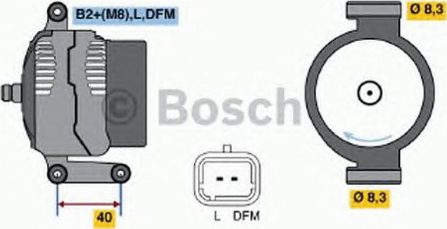 BOSCH 0 124 415 038 - Генератор autozip.com.ua