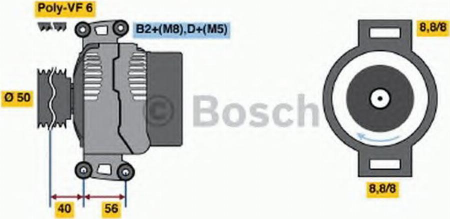 BOSCH 0 124 515 118 - Генератор autozip.com.ua