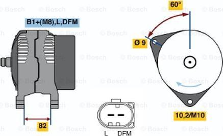 BOSCH 0 124 325 036 - Генератор autozip.com.ua