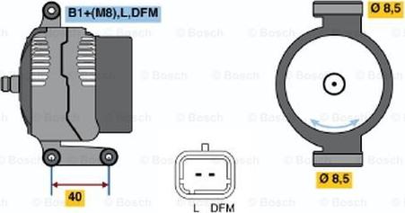 BOSCH 0 124 325 031 - Генератор autozip.com.ua