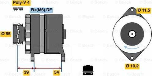 BOSCH 0 120 450 024 - Генератор autozip.com.ua