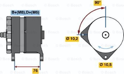 BOSCH 0 120 469 984 - Генератор autozip.com.ua