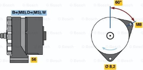 BOSCH 0 120 469 933 - Генератор autozip.com.ua