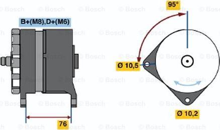 BOSCH 0 120 469 973 - Генератор autozip.com.ua