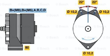 BOSCH 0 120 469 692 - Генератор autozip.com.ua