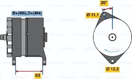 BOSCH 0 120 469 634 - Генератор autozip.com.ua