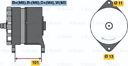 BOSCH 0 120 469 044 - Генератор autozip.com.ua