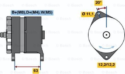 BOSCH 0 120 469 048 - Генератор autozip.com.ua