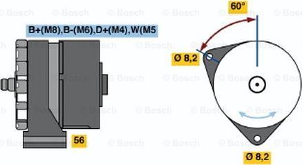 BOSCH 0 120 469 043 - Генератор autozip.com.ua