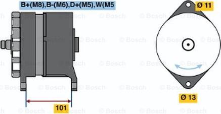 BOSCH 0 120 469 033 - Генератор autozip.com.ua