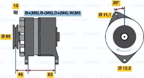 BOSCH 0 120 469 037 - Генератор autozip.com.ua