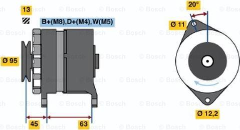 BOSCH 0 120 469 026 - Генератор autozip.com.ua