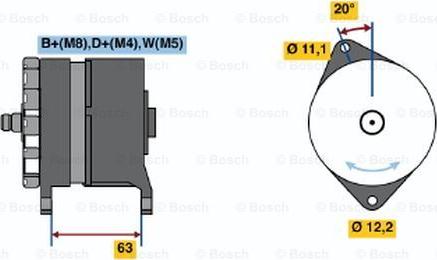 BOSCH 0 120 469 113 - Генератор autozip.com.ua