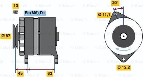 BOSCH 0 120 469 849 - Генератор autozip.com.ua