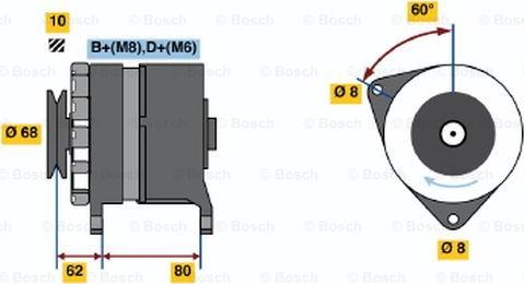 BOSCH 0 120 469 830 - Генератор autozip.com.ua