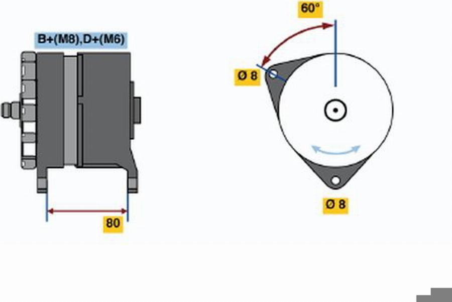 BOSCH 0120469829 - Генератор autozip.com.ua