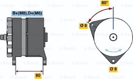 BOSCH 0 120 469 878 - Генератор autozip.com.ua