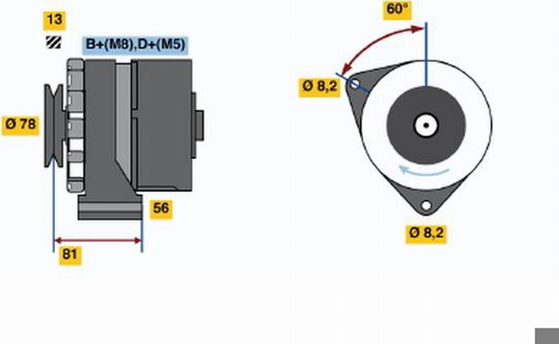 BOSCH 0120469758 - Генератор autozip.com.ua