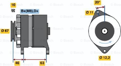 BOSCH 0 120 469 710 - Генератор autozip.com.ua