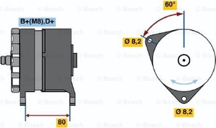 BOSCH 0 120 468 042 - Генератор autozip.com.ua