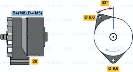 BOSCH 0 120 468 030 - Генератор autozip.com.ua