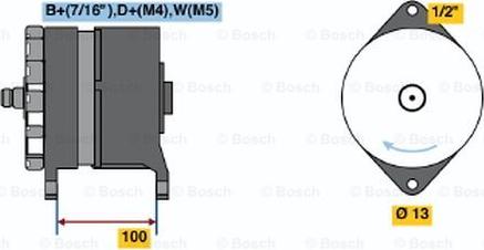 BOSCH 0 120 468 028 - Генератор autozip.com.ua