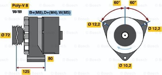 BOSCH 0 120 469 115 - Генератор autozip.com.ua