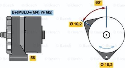 BOSCH 6 033 GB3 045 - Генератор autozip.com.ua