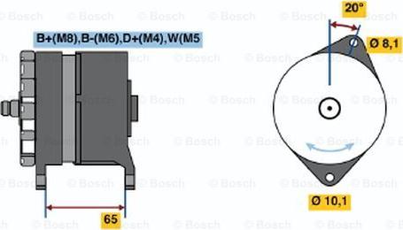 BOSCH 0 120 468 140 - Генератор autozip.com.ua