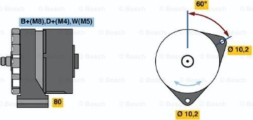 BOSCH 0 120 468 155 - Генератор autozip.com.ua