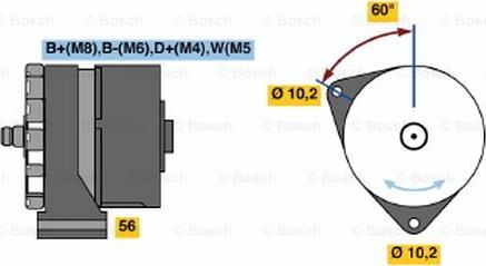 BOSCH 0 120 468 161 - Генератор autozip.com.ua