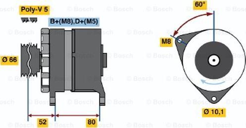 BOSCH 0 120 468 108 - Генератор autozip.com.ua