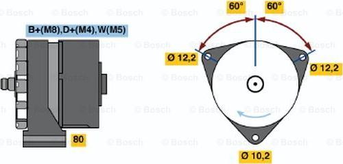 BOSCH 0 120 468 118 - Генератор autozip.com.ua