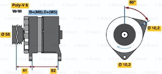 BOSCH 0 120 468 134 - Генератор autozip.com.ua