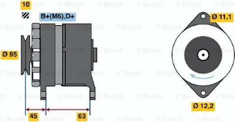 BOSCH 0 120 489 412 - Генератор autozip.com.ua