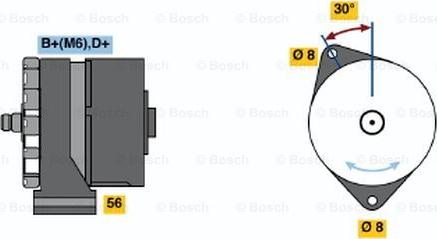 BOSCH 0 120 489 030 - Генератор autozip.com.ua