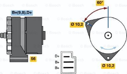 BOSCH 0 120 489 025 - Генератор autozip.com.ua