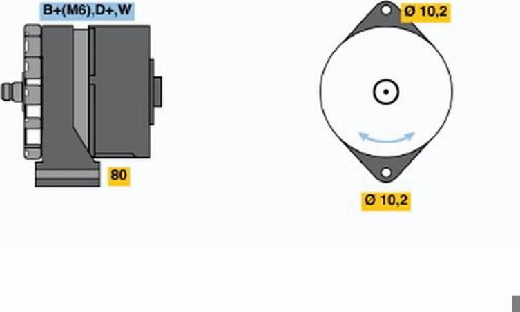 BOSCH 0120489192 - Генератор autozip.com.ua