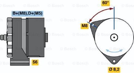 BOSCH 0 120 489 362 - Генератор autozip.com.ua