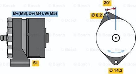 BOSCH 0 120 489 303 - Генератор autozip.com.ua