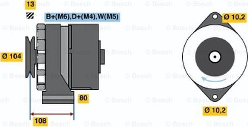 BOSCH 0 120 489 387 - Генератор autozip.com.ua