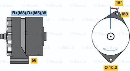 BOSCH 0 120 489 376 - Генератор autozip.com.ua