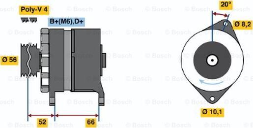 BOSCH 0 120 489 259 - Генератор autozip.com.ua