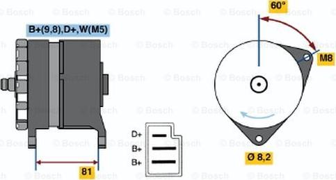 BOSCH 0 120 489 251 - Генератор autozip.com.ua